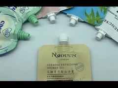 Custom Beverage Stand Up Biodegradable Spout Pouch Cap For Food Liquid Pouch