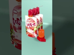 Custom Size & color Liquid Food Packaging Juice PE Plastic Screw On Spout And Cap