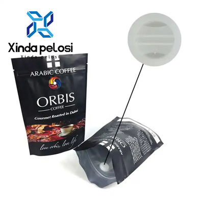 Coffee Bags With Degassing Valve Coffee Pouch Food Grade Safe Material