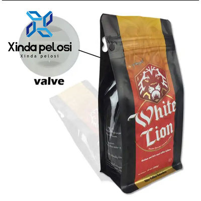 Bolsas de plástico para envases de alimentos válvula de café desgasificación para mantener el café fresco