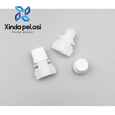Precisión Cnc flexible PE tapa de boca de plástico para bolsas de leche de soja