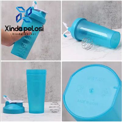 Gran taza de plástico desechable con mango de compresión fácil Escala de medición clásica