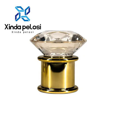 Perfume de oro reemplazo de tapa de botella Cosméticos de lujo Brillante transparente
