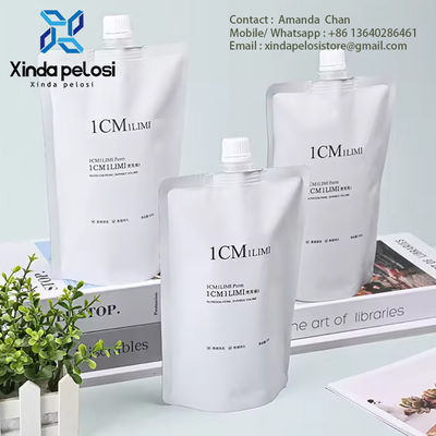 Cosméticos de grado alimenticio con embalaje reciclable Bolsas de pie impresas a medida