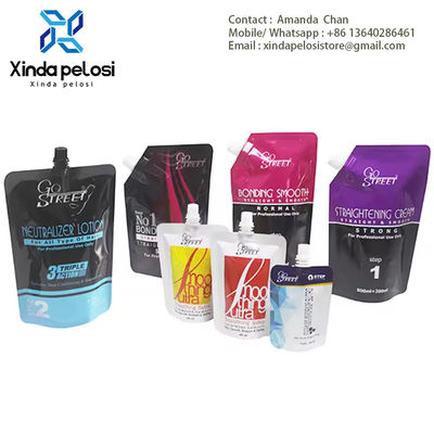 Custom Laminated Printing Juice Stand Up Plastic Water Spout Pouch For Liquid Packaging