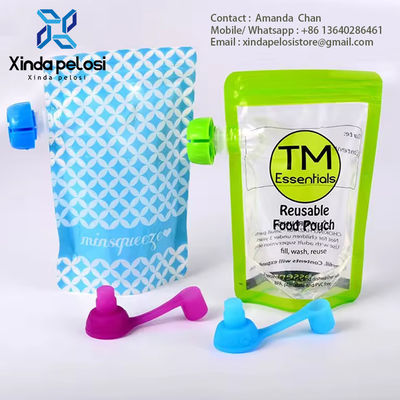 Recyclable Custom Plastic Bags Smell Proof Stand Up Spout Packaging Pouch On Sale With Zipper