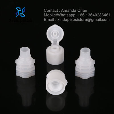 Materiales de PE Flip Top Pour Spout Caps Stand Up Pouch Flip Caps Cerraduras de la tapa de la bolsa