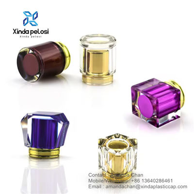 Personaliza la botella de perfume tapa de plástico PP perfumes tapa para botellas de cosméticos